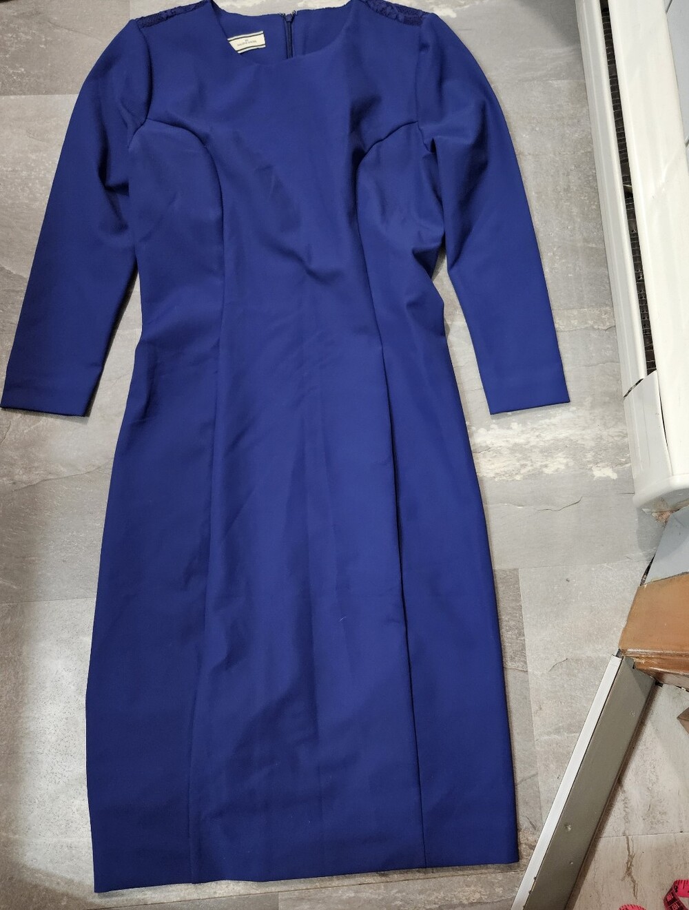 By Malene Birger "Anisetta" Long Sleeve Dress. Blue. Size 6 US. Lace In Back.